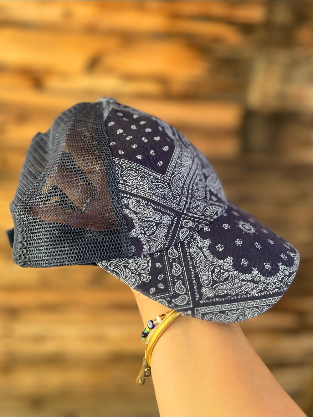 C&C | California Women’s Navy Bandana Mesh Trucker Cap OS